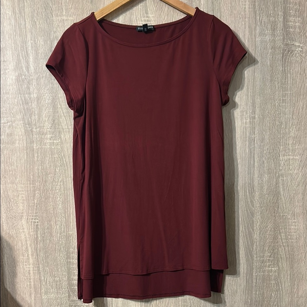 Eileen Fisher Top Size Medium Wine